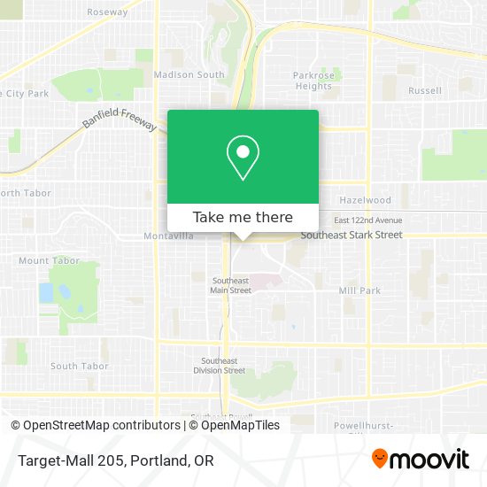 Target-Mall 205 map