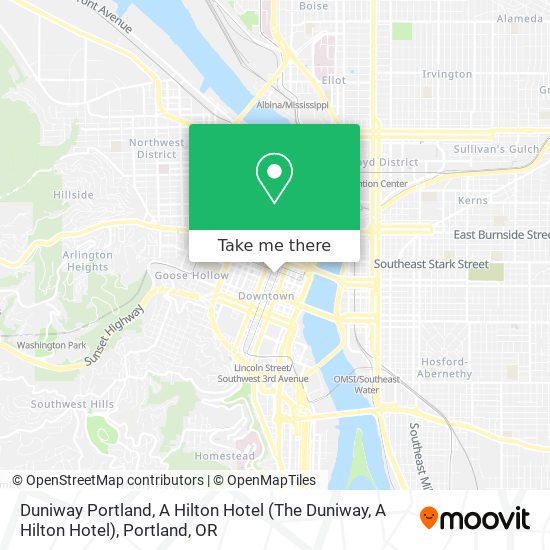 Mapa de Duniway Portland, A Hilton Hotel (The Duniway, A Hilton Hotel)