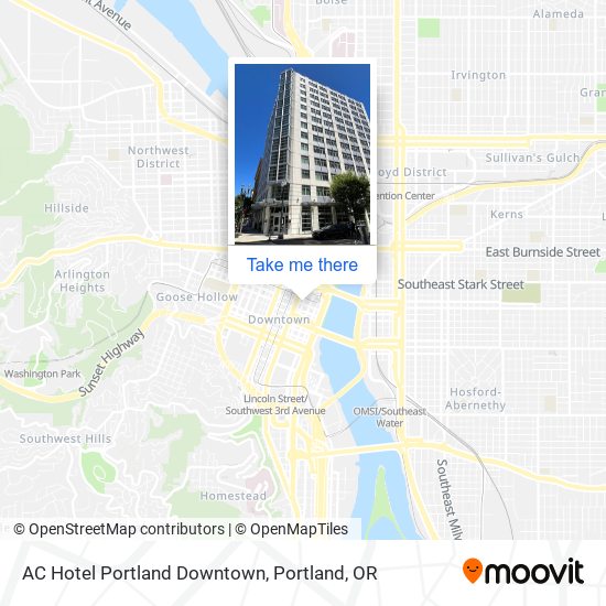 AC Hotel Portland Downtown map