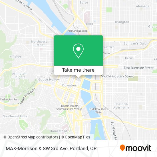 Mapa de MAX-Morrison & SW 3rd Ave
