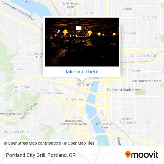 Portland City Grill map