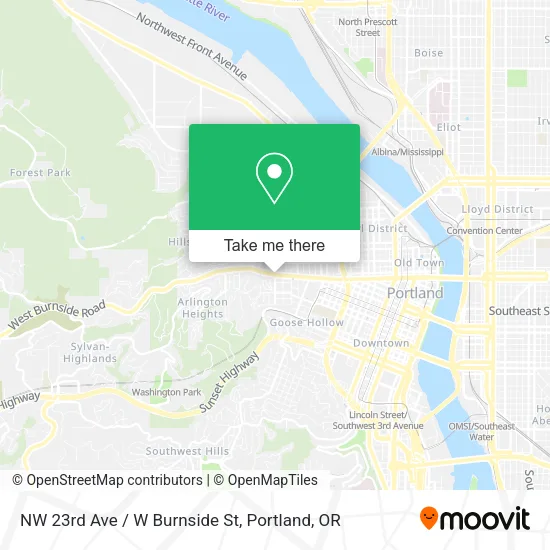 Mapa de NW 23rd Ave / W Burnside St