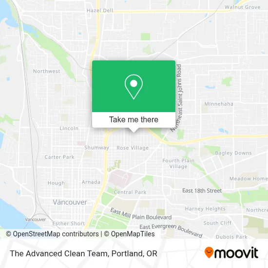 The Advanced Clean Team map