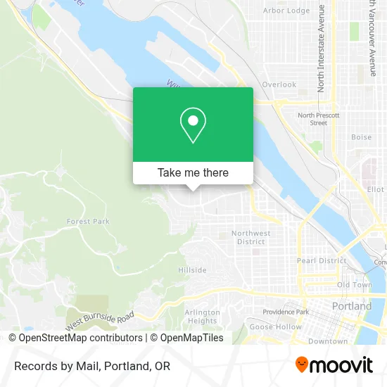 Records by Mail map