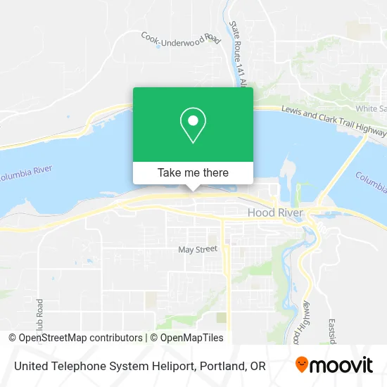 United Telephone System Heliport map