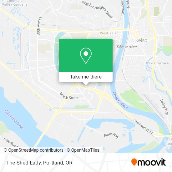 The Shed Lady map