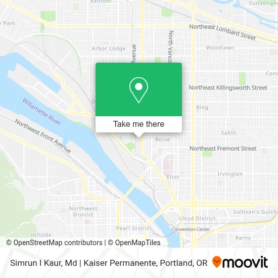 Simrun I Kaur, Md | Kaiser Permanente map