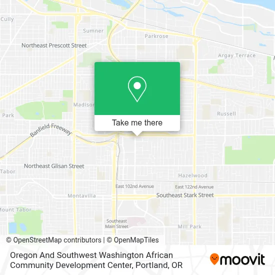 Oregon And Southwest Washington African Community Development Center map