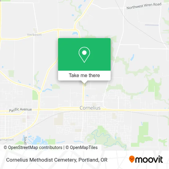 Cornelius Methodist Cemetery map