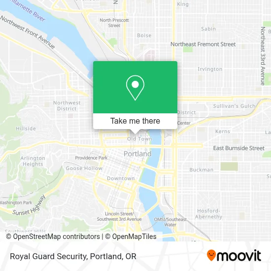 Royal Guard Security map