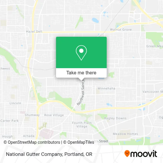 National Gutter Company map