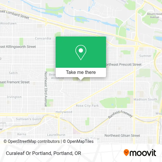 Curaleaf Or Portland map