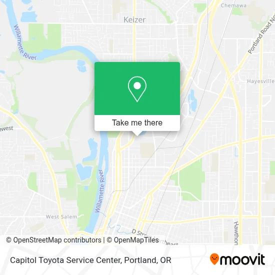 Capitol Toyota Service Center map