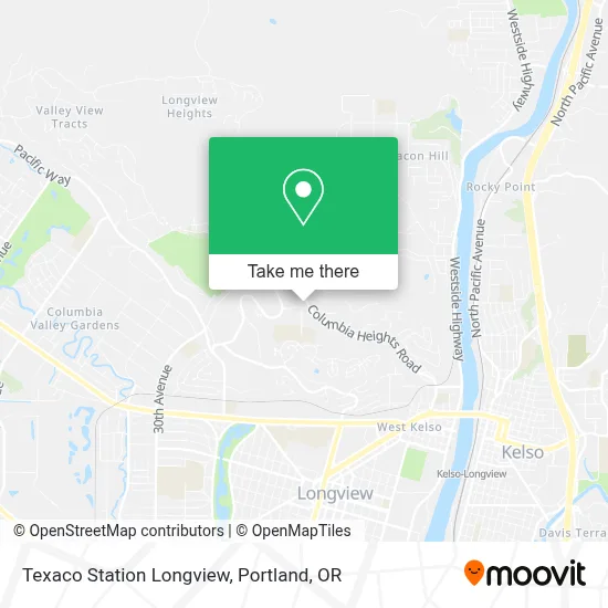 Texaco Station Longview map
