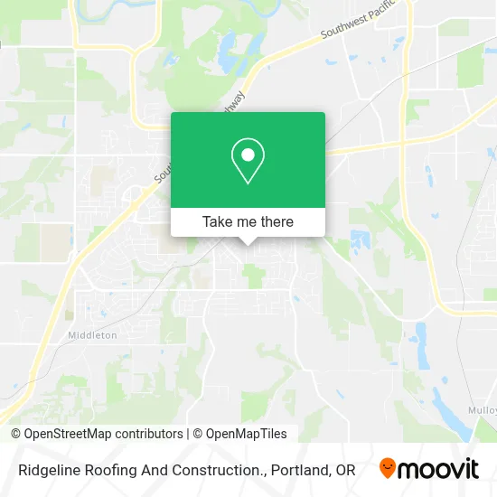 Ridgeline Roofing And Construction. map