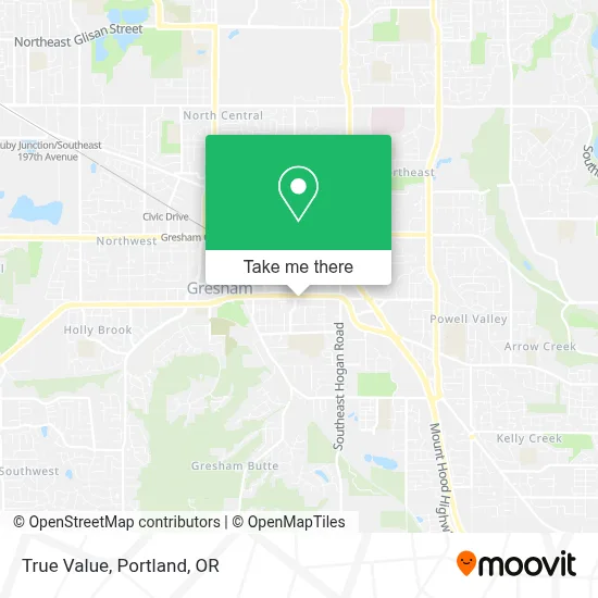 True Value map
