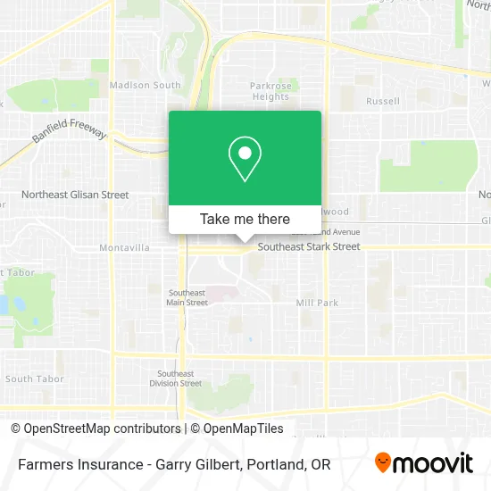 Farmers Insurance - Garry Gilbert map