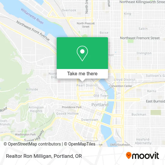 Realtor Ron Milligan map