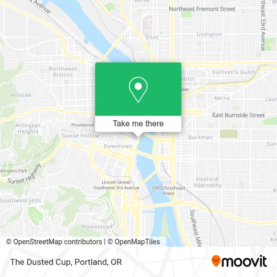 The Dusted Cup map