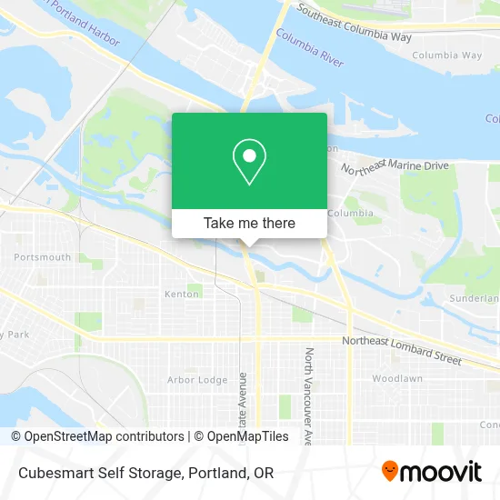 Cubesmart Self Storage map