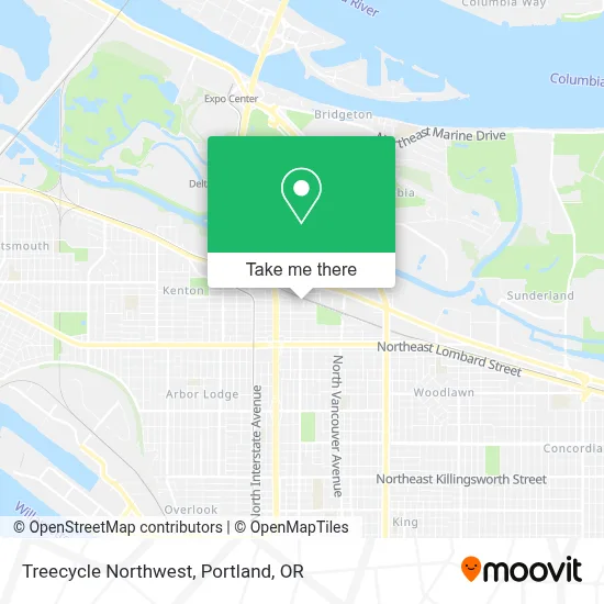Treecycle Northwest map