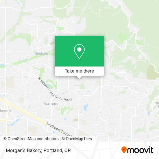 Morgan's Bakery map