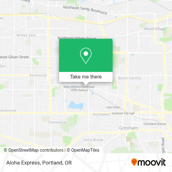 Aloha Express map