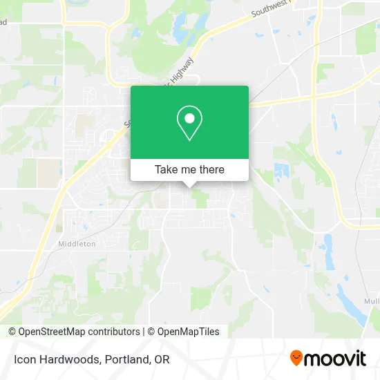 Icon Hardwoods map