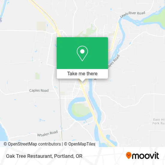 Oak Tree Restaurant map