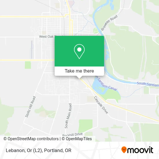 Lebanon, Or (L2) map