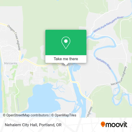 Nehalem City Hall map