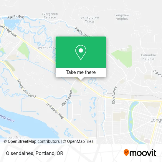 Olsendaines map
