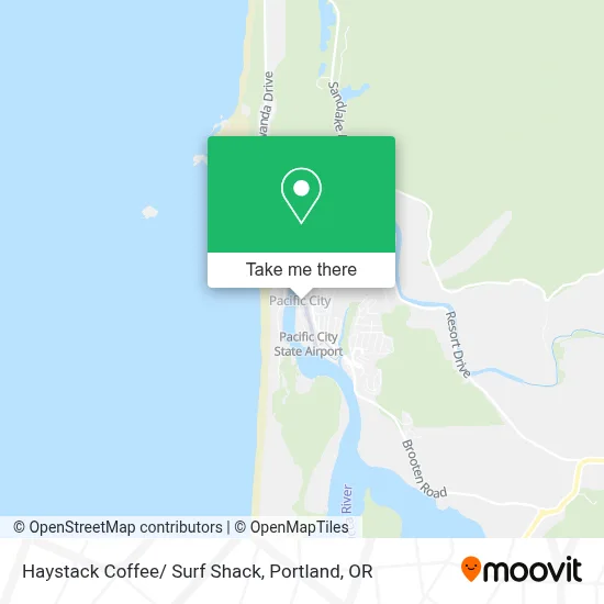 Haystack Coffee/ Surf Shack map