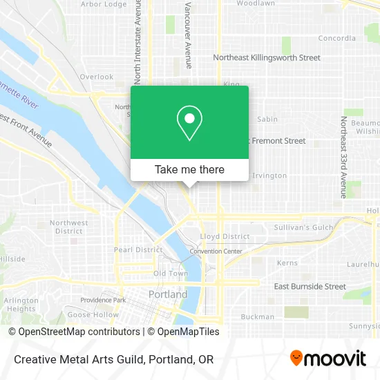 Creative Metal Arts Guild map