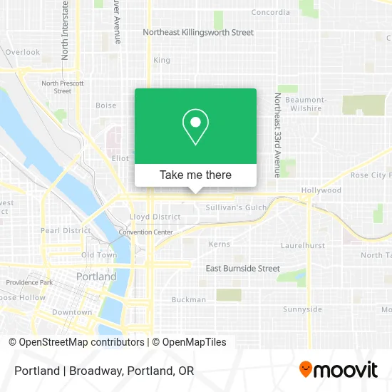 Portland | Broadway map