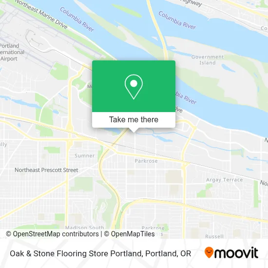 Oak & Stone Flooring Store Portland map
