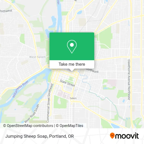 Jumping Sheep Soap map
