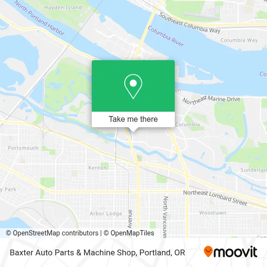 Baxter Auto Parts & Machine Shop map