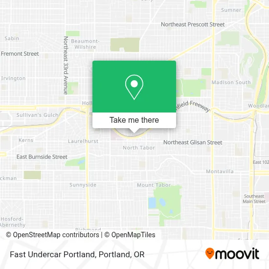 Fast Undercar Portland map