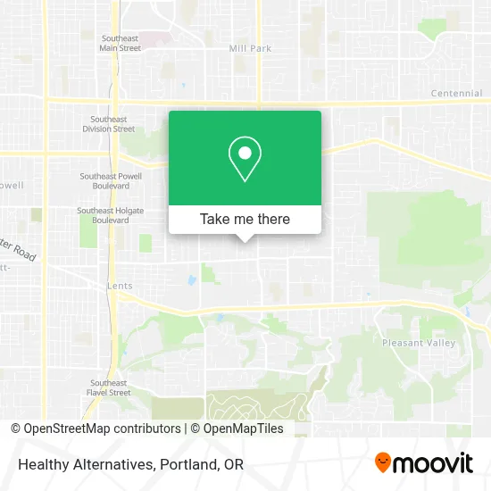 Healthy Alternatives map