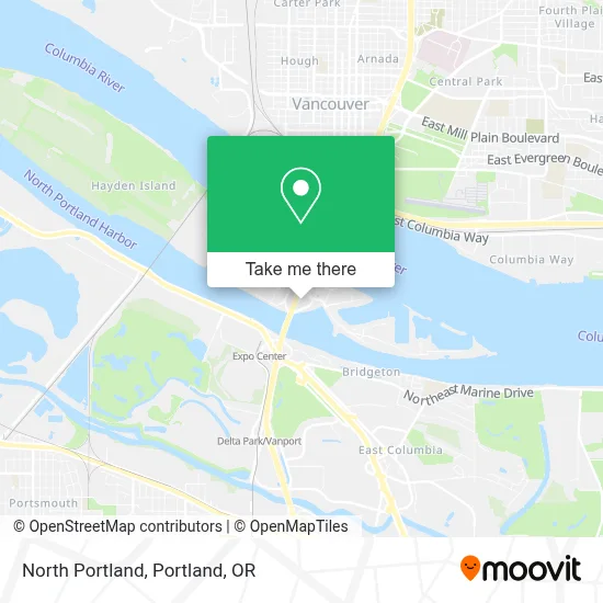 North Portland map