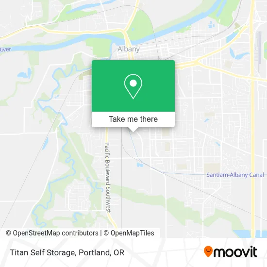 Titan Self Storage map