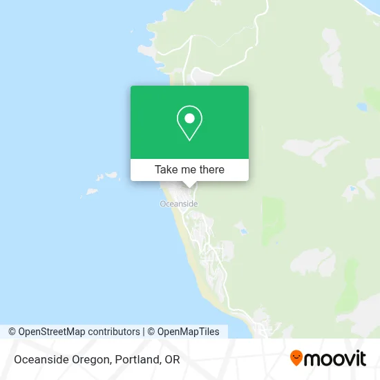 Oceanside Oregon map