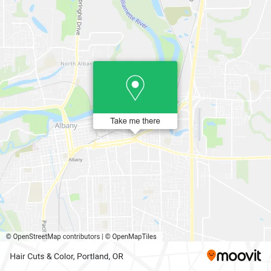 Hair Cuts & Color map