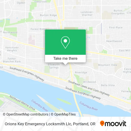 Orions Key Emergency Locksmith Llc map
