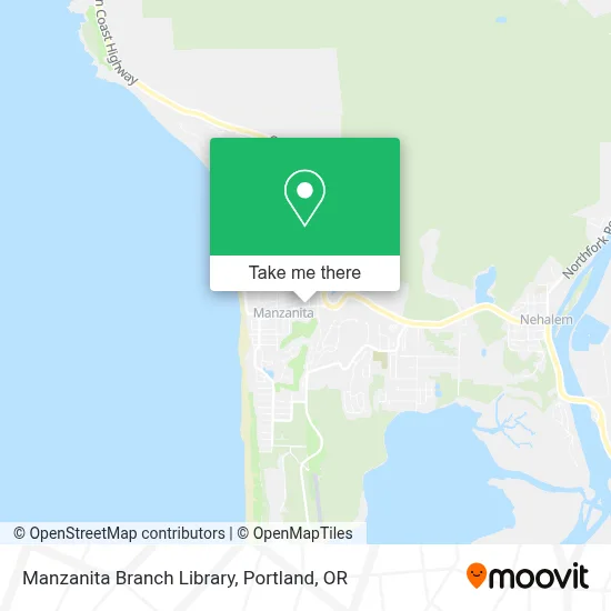 Manzanita Branch Library map
