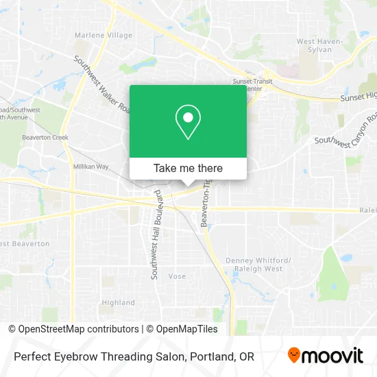Perfect Eyebrow Threading Salon map