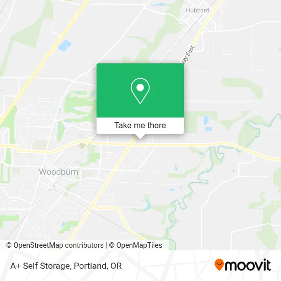 A+ Self Storage map