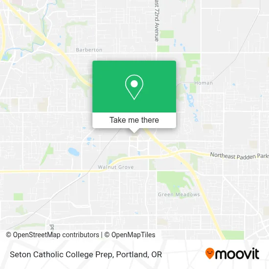 Seton Catholic College Prep map