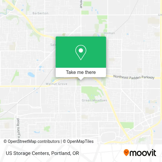 US Storage Centers map
